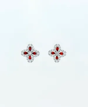 Timeless Blossom Earrings- Topaz