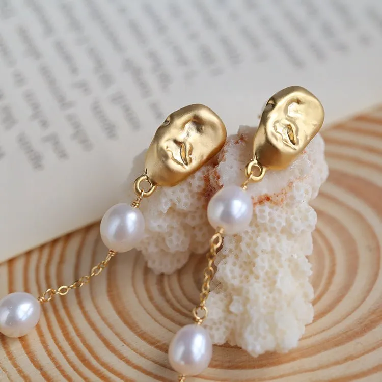 Timeless Charm Pearl Drop Earrings