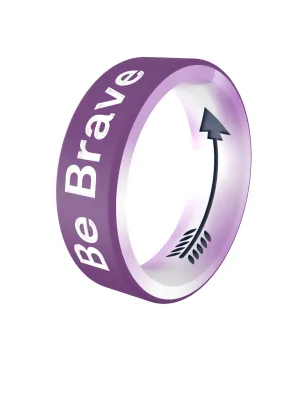 Women's Be Brave Purple Switch Ring