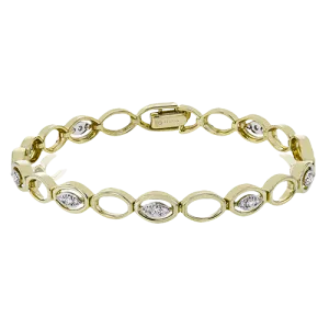 ZB845 Bracelet in 14k Gold with Diamonds